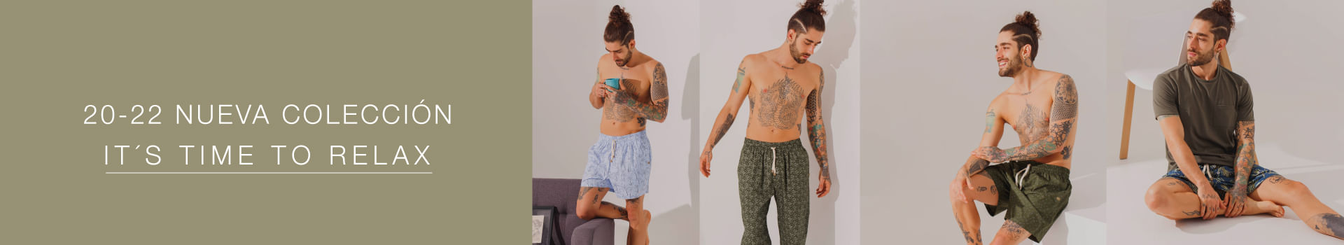 lanzamiento nueva coleccion relax, pijamas y ropa de descanso para hombre